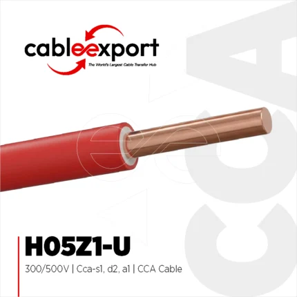 H05Z1-U 1 mm² 300/500V Cca - LSZH  Cable